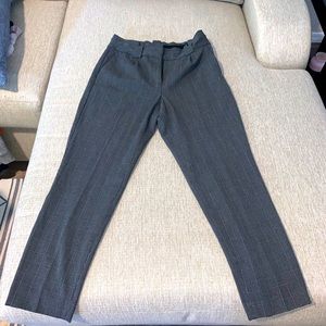 Size 8R High-Waisted Ankle Grey/Checker Dress Pant